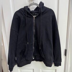 🎉🎉HP🎊🎊 Efan Men’s XL Black Hooded Sweatshirt Jacket